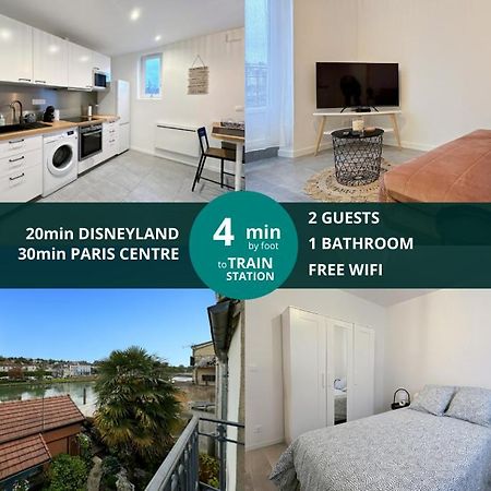 Le Cosy Lagny - Appartement Cosy Avec Balcon Vue Sur Marne Dış mekan fotoğraf